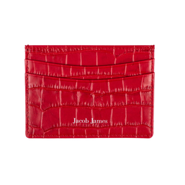 Crocodile Pattern Leather Card Holder - Image 7